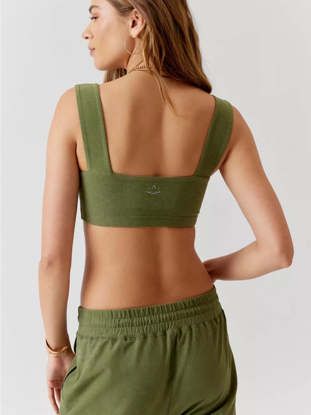Beyond Yoga Spacedye Squared Bra in Moss
Green Heather sz M